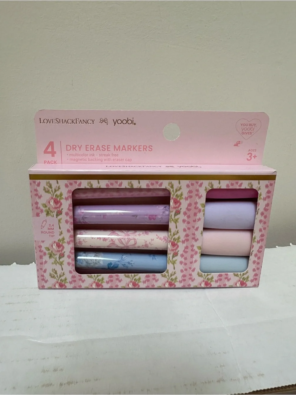 NWT LoveShackFancy x Target - Yoobi 4 pack Dry Erase Markers